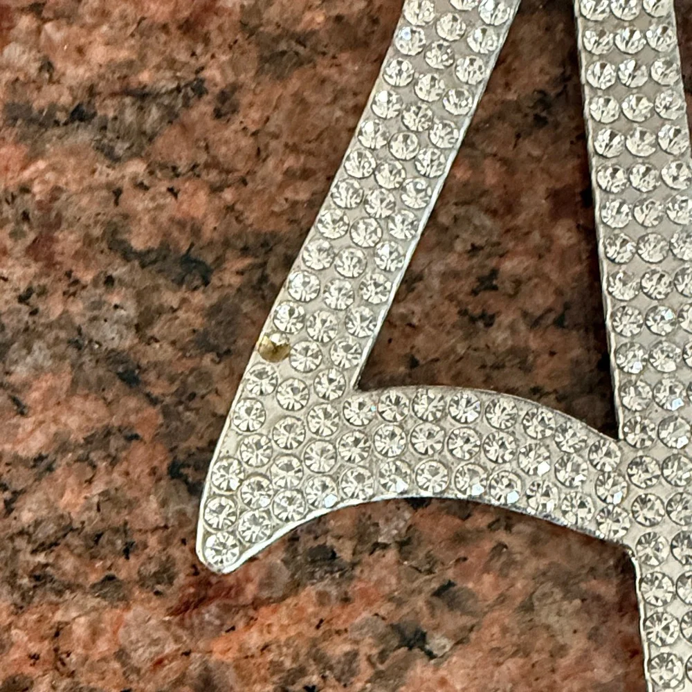Elegant Silver 40th Birthday Cake Topper